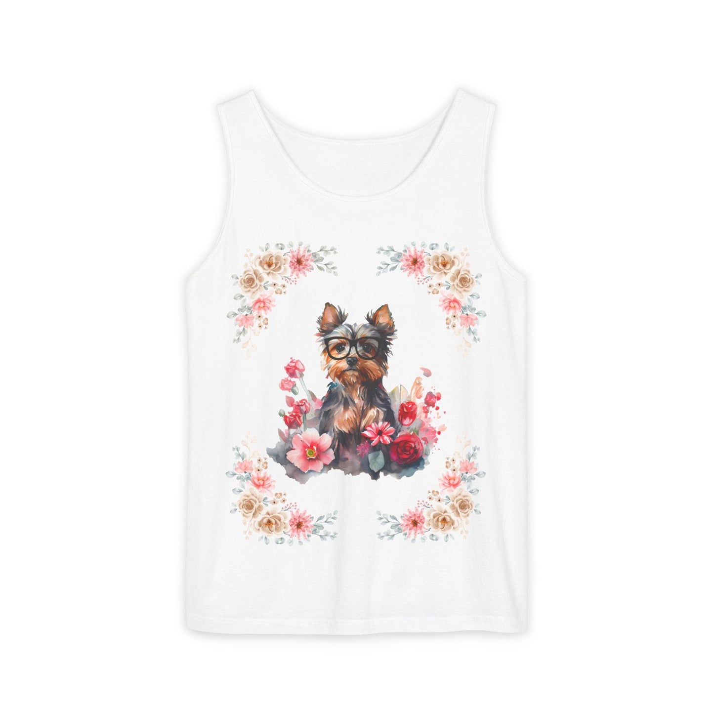 Geeky Goddess Yorkie Unisex Tank Top