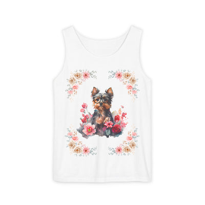 Geeky Goddess Yorkie Unisex Tank Top
