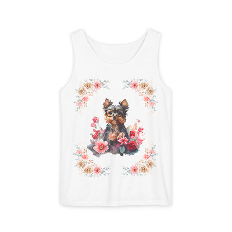 Geeky Goddess Yorkie Unisex Tank Top