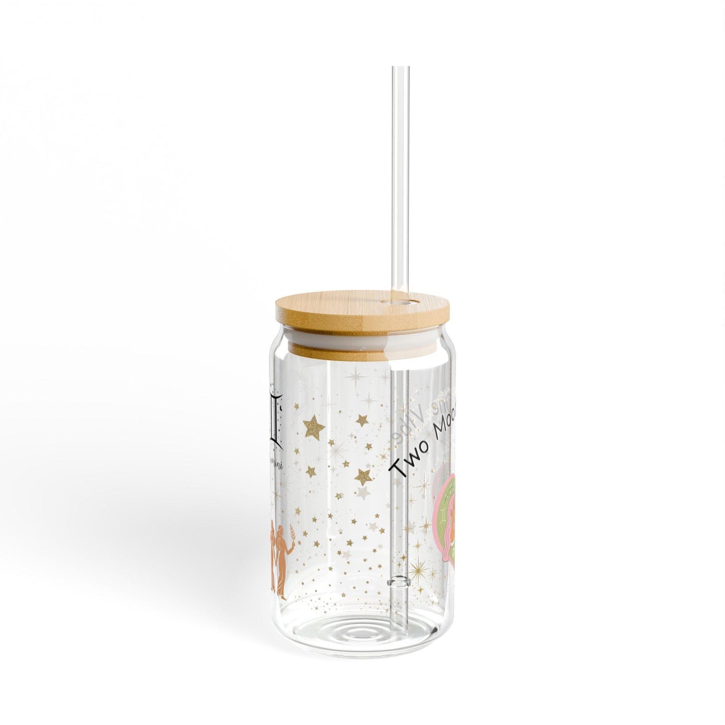 Gemini 'Two Moods, One Vibe' Sipper Glass