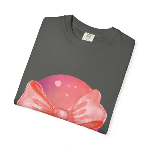 Pink/Yellow Planet Wrapped In Bow Unisex T-Shirt