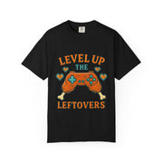 Gamer T-shirt - Level Up the Leftovers | Unisex Gaming Tee, Casual Wear, Game Night Shirt, Gift for Gamers, Funny Apparel
