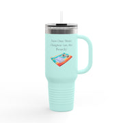 'Just One More Chapter (On The Beach)' Insulated Travel Mug, 40oz