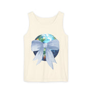 Earth Wrapped In Bow Unisex Tank Top