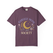Harvest Moon Society Unisex T-Shirt, Cozy Graphic Tee, Astrology Apparel, Gift for Moon Lovers, Autumn Style, Casual Wear