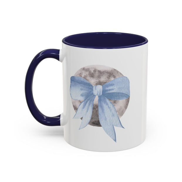 Moon Wrapped In A Bow Accent Coffee Mug
