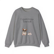 'Espawresso Yourself' French Bulldog Unisex Crewneck Sweatshirt