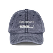 'Loading...Please Wait' Vintage Embroidered Cap