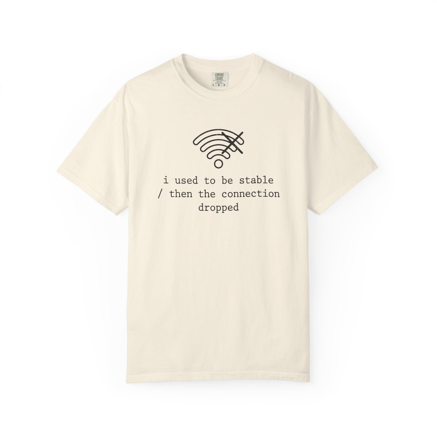 I Used to Be Stable Then the Connection Dropped T-Shirt, Funny WiFi Signal Tee, Tech Humor Shirt, IT Support Gift, Programmer Graphic Tee