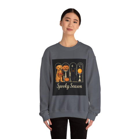Spooky Season Golden Retriever Crewneck Sweatshirt