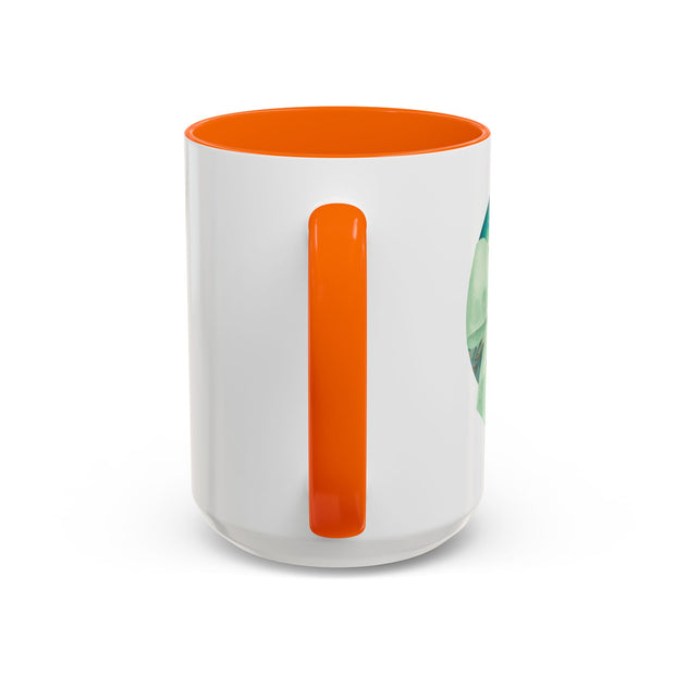 Green Planet Wrapped In A Bow Accent Coffee Mug