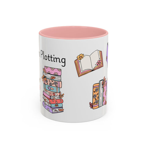 'Shhh...I'm Plotting' Accent Coffee Mug