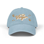 'Virgo' Denim Embroidered Cap