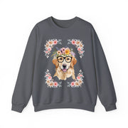 Geeky Goddess Golden Retriever Unisex Crewneck Sweatshirt