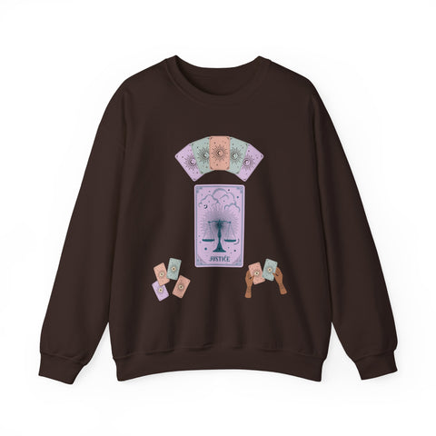 'Justice' Tarot Card Unisex Crewneck Sweatshirt