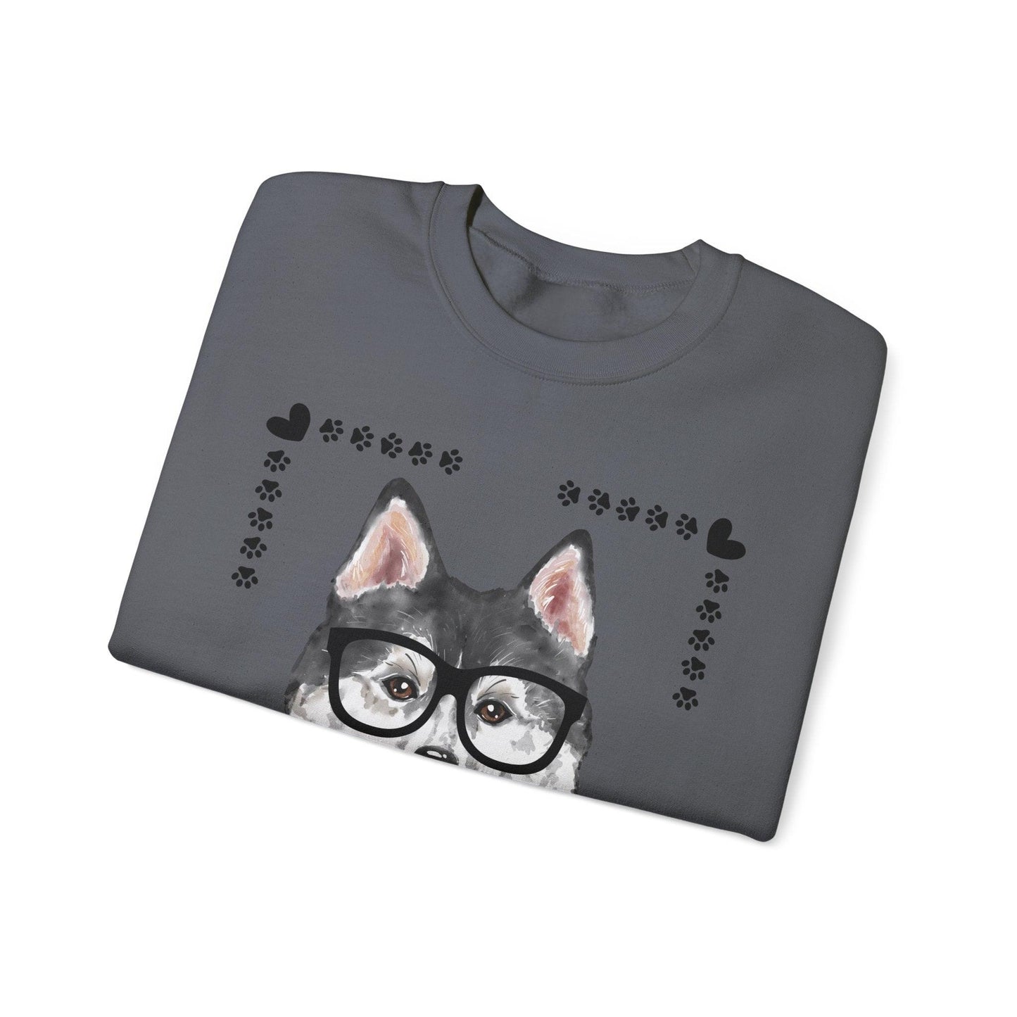 Geeky Good Siberian Husky Unisex Crewneck Sweatshirt