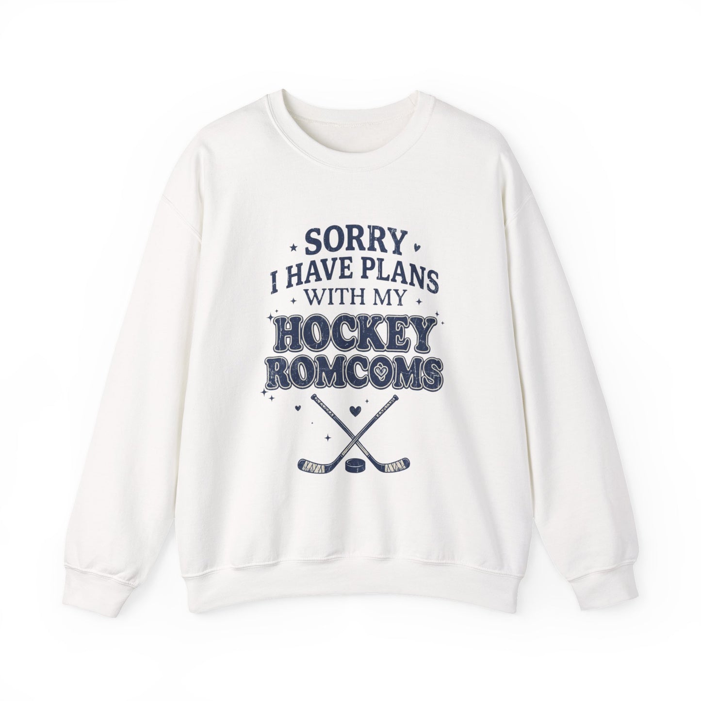 Sorry I Have Plans With My Hockey Romcoms Shirt, Hockey Romance Booktok Sweatshirt, Sports Romance Reader Tee