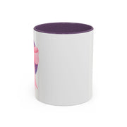 Pink/Purple Planet Wrapped In A Bow Accent Coffee Mug