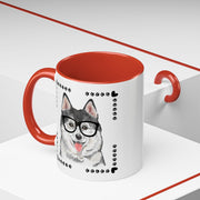 Geeky Good Siberian Husky Accent Coffee Mug