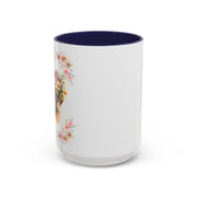Geeky Goddess Pug Accent Coffee Mug