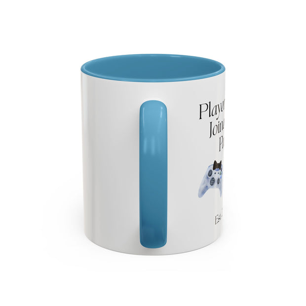 'Player 2 Has Joined The Party' 'Est. 2026' Accent Coffee Mug