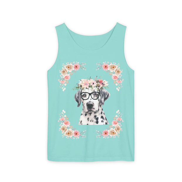 Geeky Goddess Dalmatian Unisex Tank Top