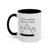 'Now Loading...Spooky Vibes' Accent Coffee Mug