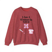 'I Am A Woman In STEM' Nurse Unisex Crewneck Sweatshirt