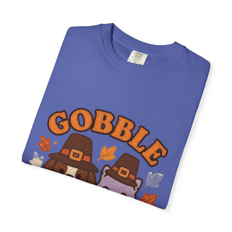Thanksgiving Gobble Squad T-shirt, Unisex Tee for Pet Lovers, Fall Apparel, Thanksgiving Celebration, Cute Animal Shirt, Seasonal Gift