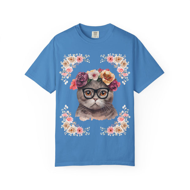 Geeky Goddess Dark Gray Cat Unisex T-Shirt