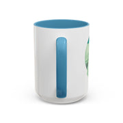 Green Planet Wrapped In A Bow Accent Coffee Mug