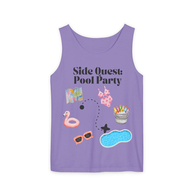 'Side Quest: Pool Party' Unisex Tank Top