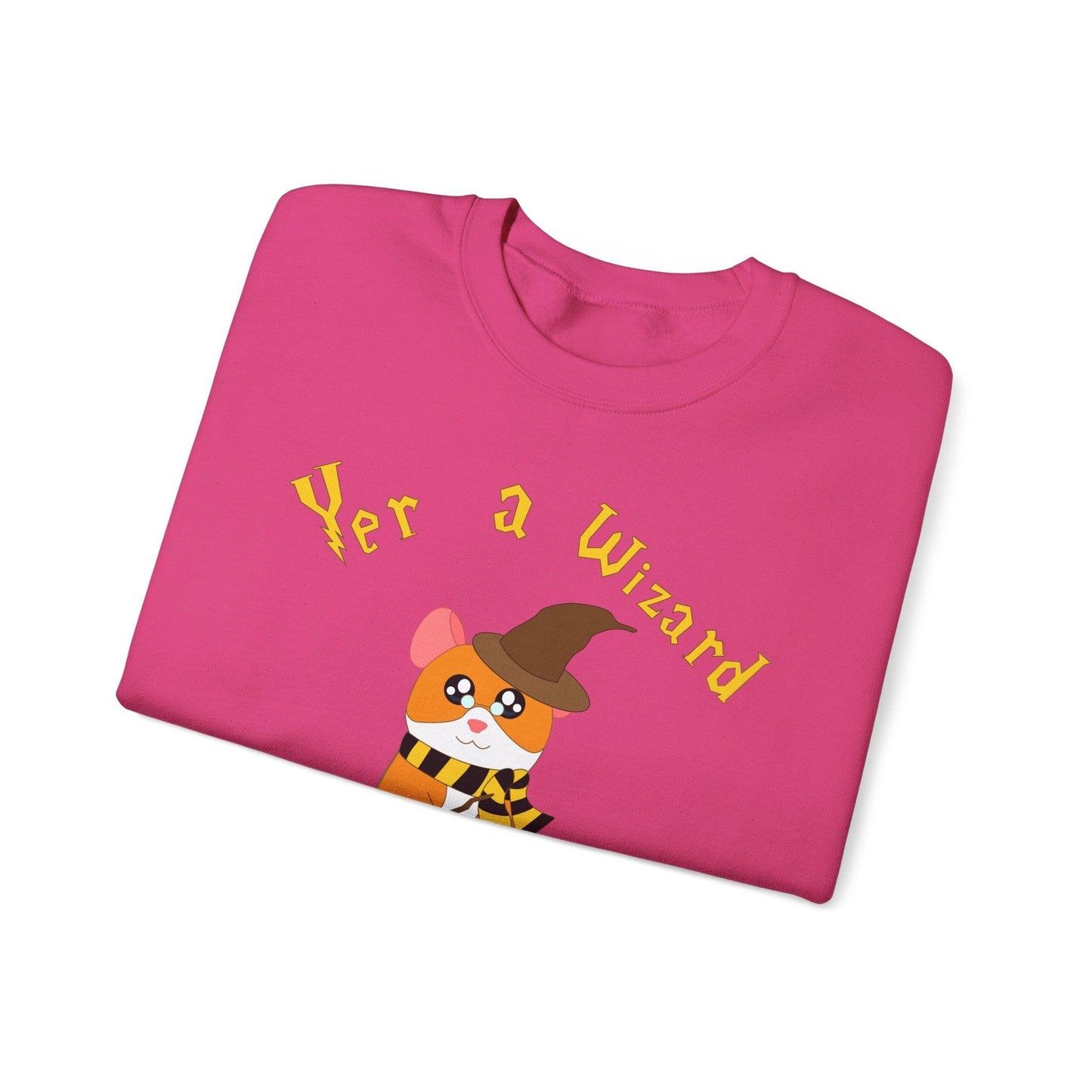Hammy the Wizard Hamster Sweatshirt | Cute Wizard Hamster Illustration