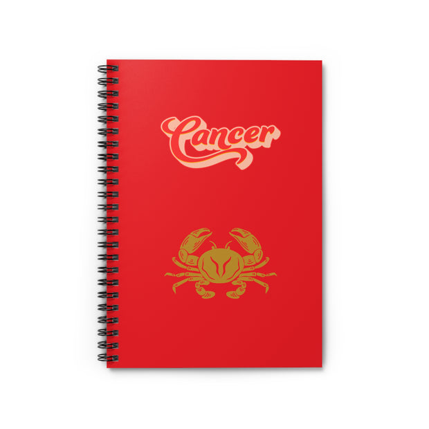 'Cancer' Zodiac Spiral Notebook