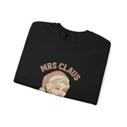 Mrs Claus Glam Squad Sweatshirt | Retro Mrs. Claus Illustration, Christmas Holiday Crewneck