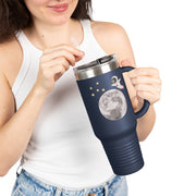Astronaut Flying To The Moon Insulated Travel Mug, 40oz