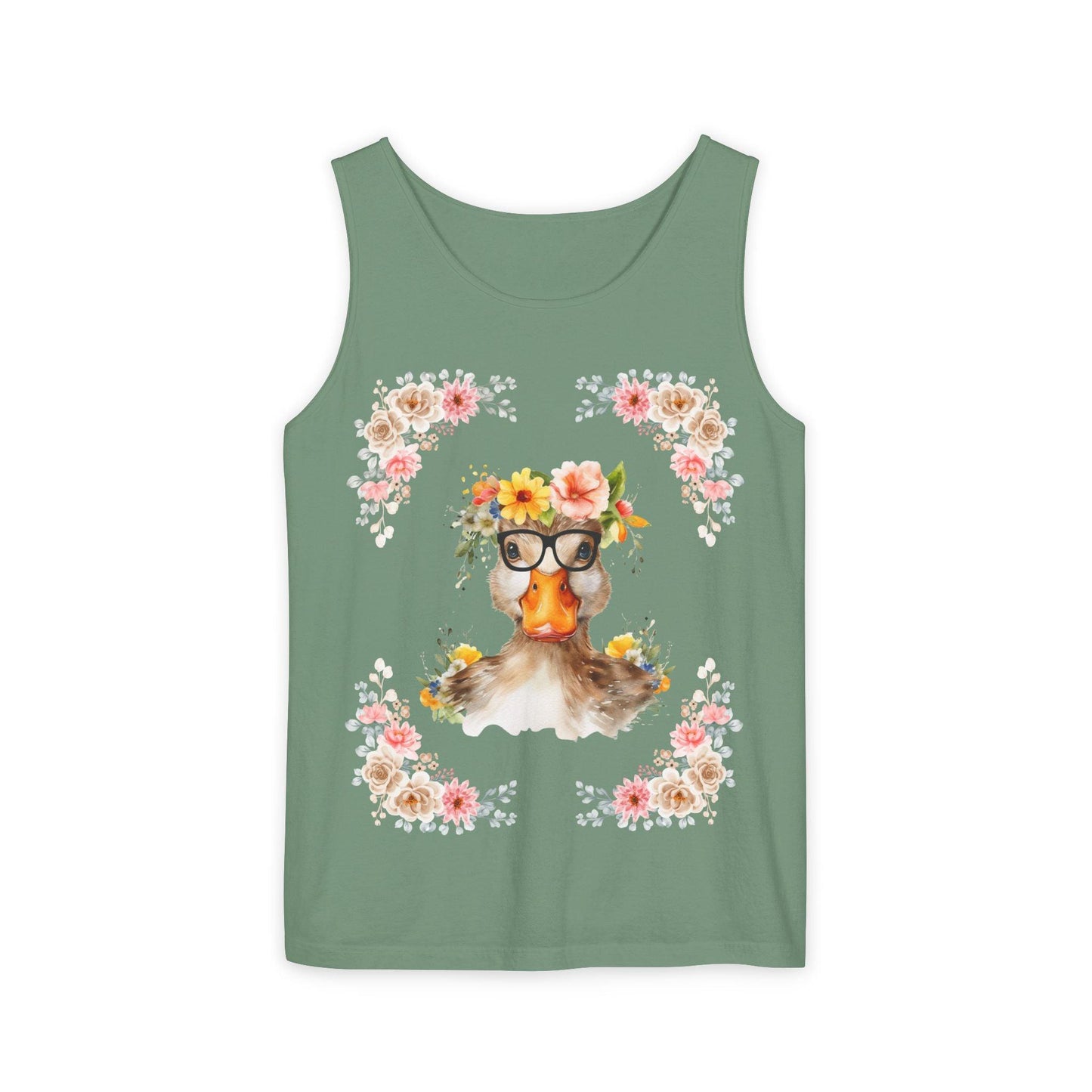 Geeky Goddess Duck Unisex Tank Top