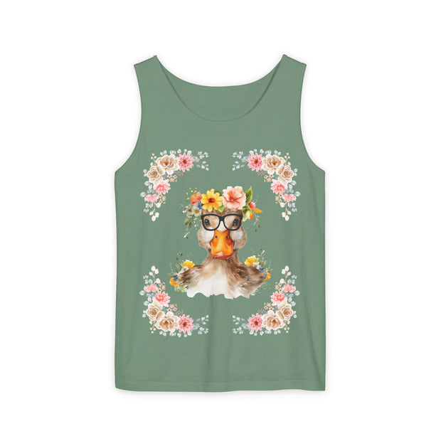 Geeky Goddess Duck Unisex Tank Top