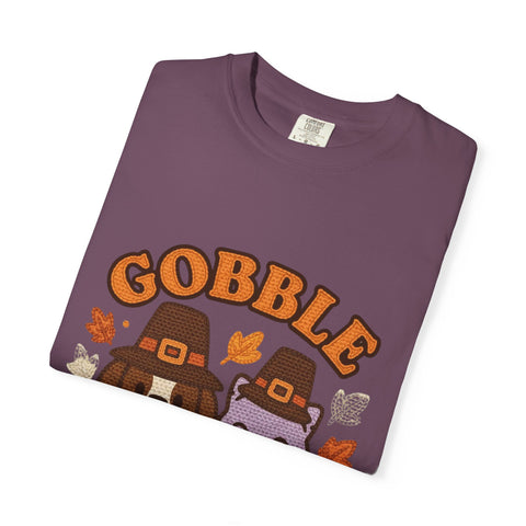 Thanksgiving Gobble Squad T-shirt, Unisex Tee for Pet Lovers, Fall Apparel, Thanksgiving Celebration, Cute Animal Shirt, Seasonal Gift