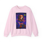 Game On Beagle Sweatshirt, Gamer Gift, Cute Pet Sweatshirt, Video Game Crewneck, Unique Dog Lover Apparel