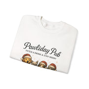Pawlidday Pub Sweatshirt, Cozy Dog Lover Crewneck, Funny Pet Sweatshirt, Holiday Dog Apparel, Gift for Animal Lovers