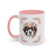 Geeky Goddess Saint Bernard Accent Coffee Mug