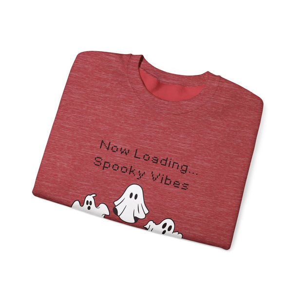 'Now Loading..Spooky Vibes' Unisex Crewneck Sweatshirt