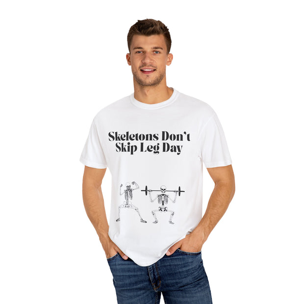 'Skeletons Don't Skip Leg Day' Unisex T-Shirt