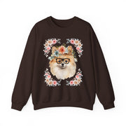 Geeky Goddess Pomeranian Unisex Crewneck Sweatshirt