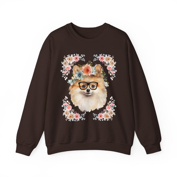 Geeky Goddess Pomeranian Unisex Crewneck Sweatshirt
