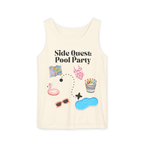 'Side Quest: Pool Party' Unisex Tank Top