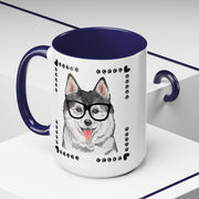 Geeky Good Siberian Husky Accent Coffee Mug
