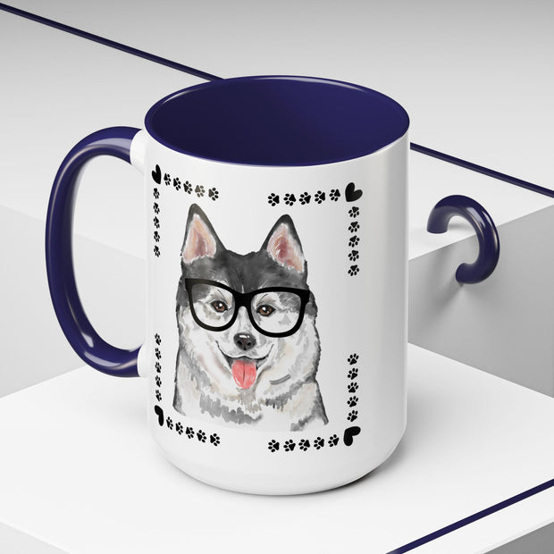 Geeky Good Siberian Husky Accent Coffee Mug