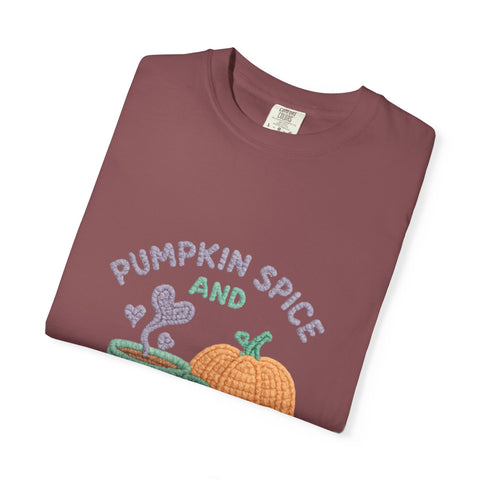 Pumpkin Spice Unisex T-shirt, Cozy Fall Apparel, Perfect for Autumn Festivals, Casual Everyday Wear, Halloween and Thanksgiving